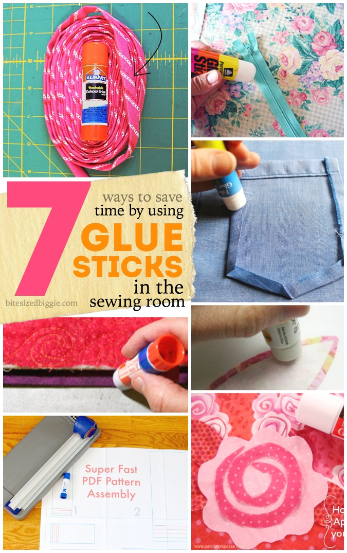 7 clever ways to save time by using glue sticks in the sewing room