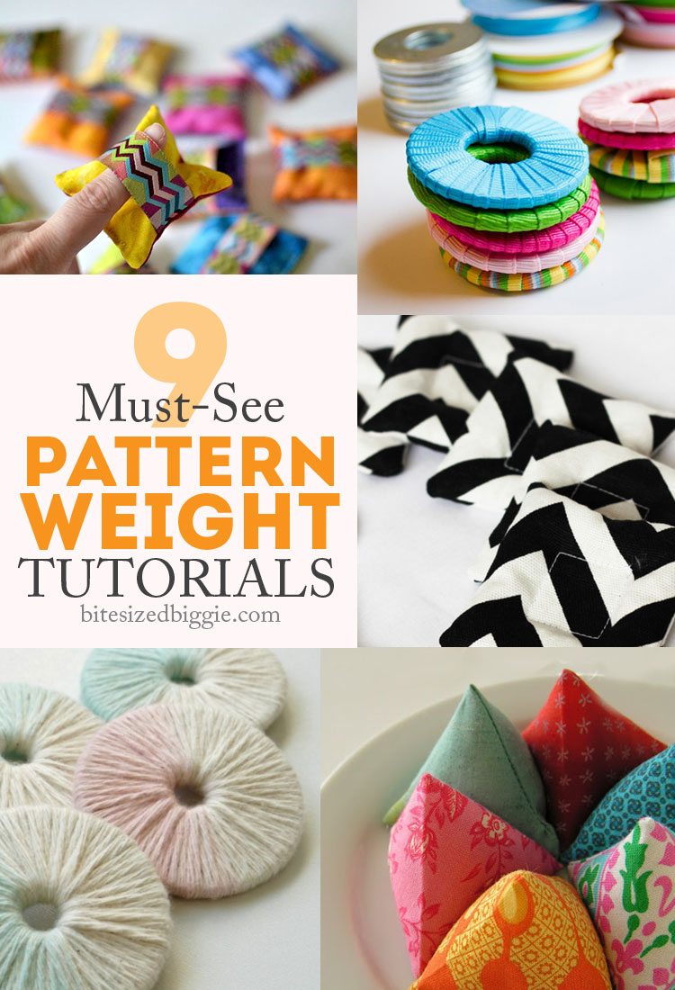 9 tutorials for pattern weights - so simple to make and helpful to use!
