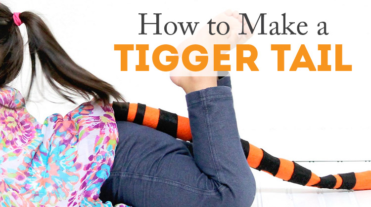 How to make a Tigger tail - SO quick and inexpensive!