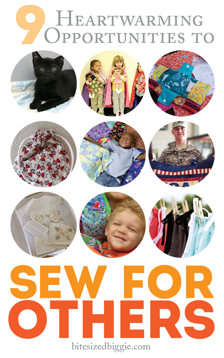 9 year-round and ongoing opportunites for sewing service projects