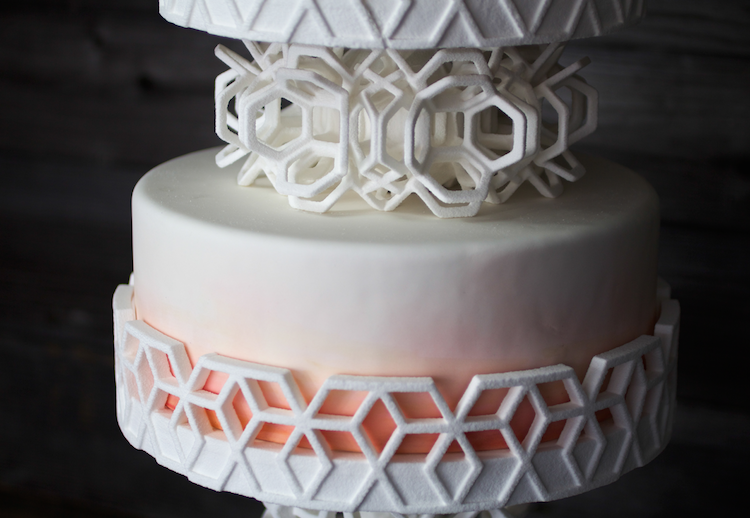 3D printed SUGAR wedding cake stand!