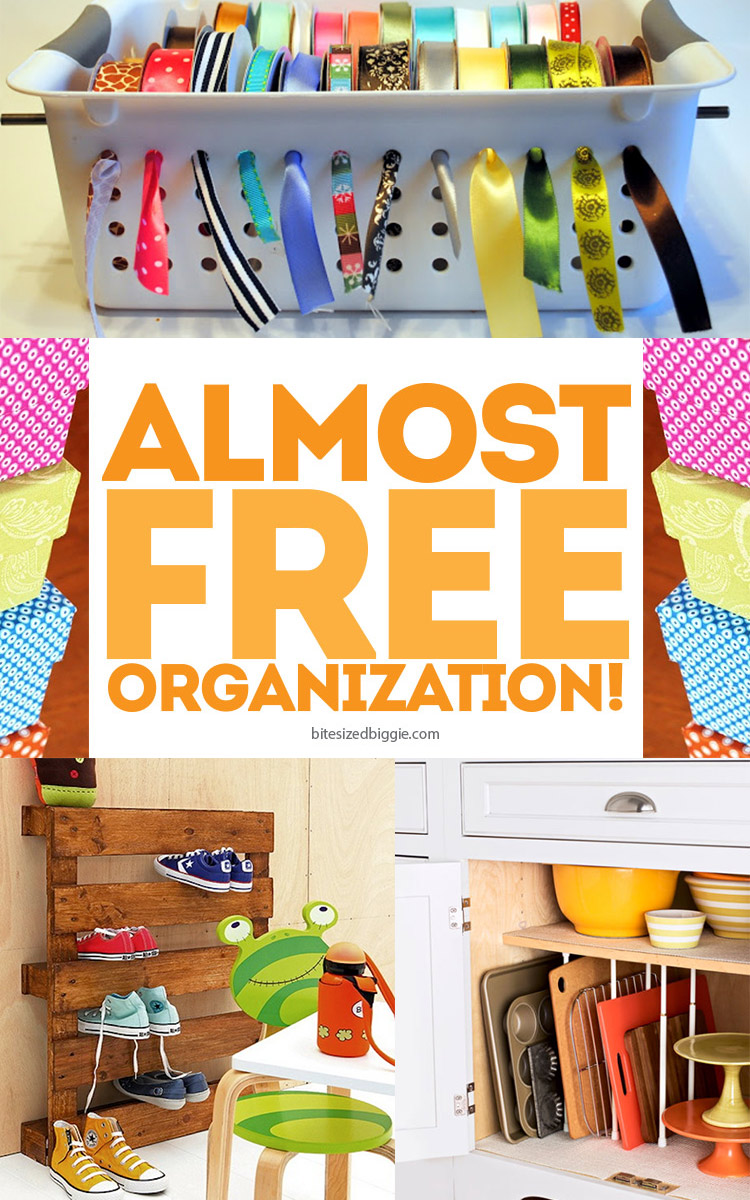 Almost free organization ideas -- simple ways to keep it contained!