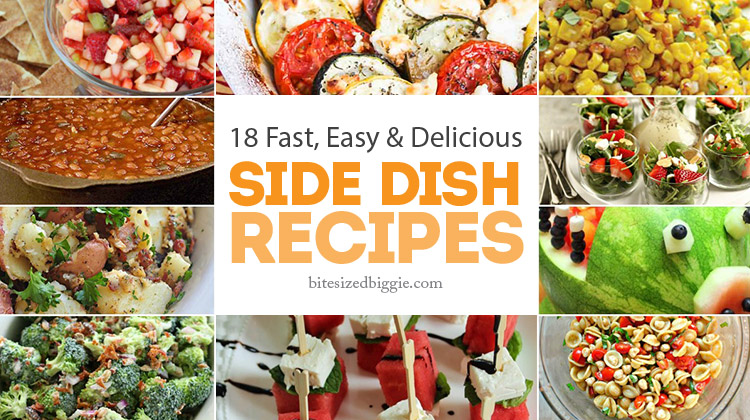 18 Fast Easy and Delicious Cook Out Side Dishes - great recipes! Saving for picnics and pot lucks, too.