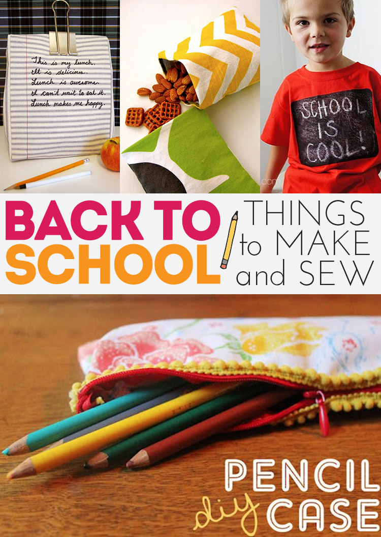Back to school sewing and craft projects - simple and fun options!