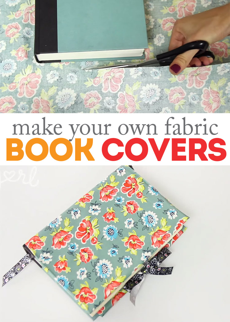 make your own fabric book covers! So easy and so cute - great for special books!