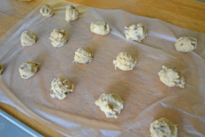 wrapped cookie dough - headed for the last step