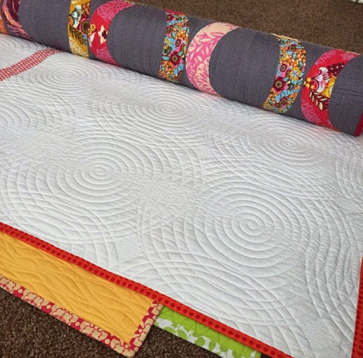 quilt storage using a pool noodle