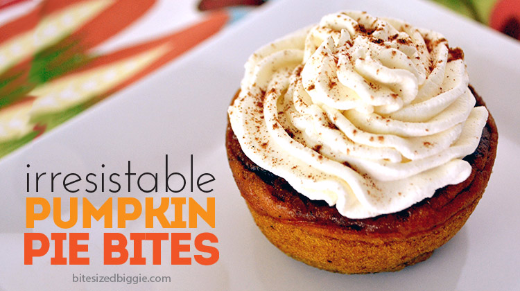 Pumpkin Pie Bites - Easier to make and serve!