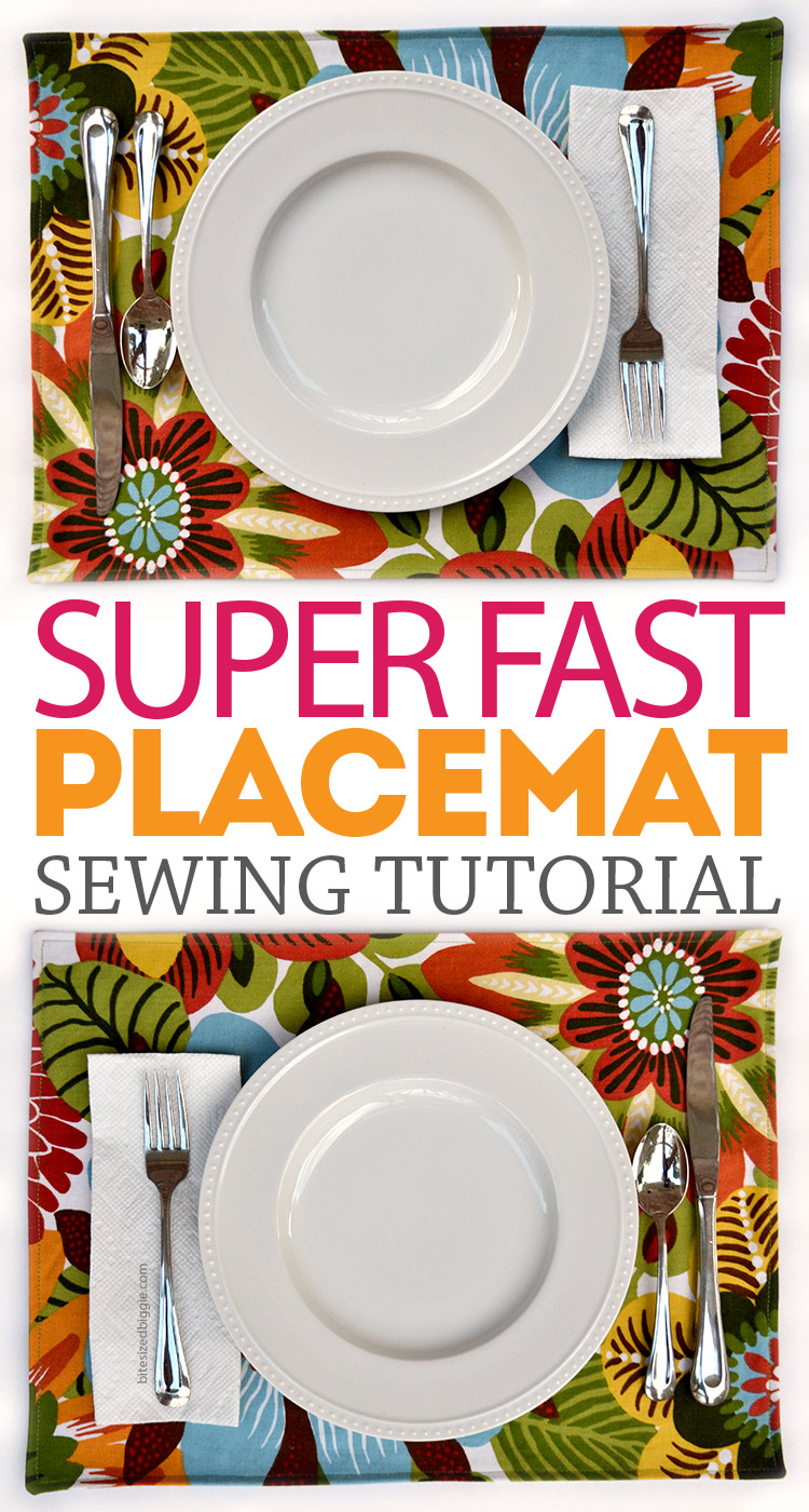 Super Fast Placemat Sewing Tutorial - these make such great gifts!