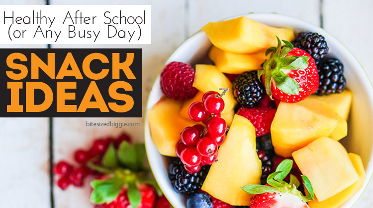 9 fantastic and healthy after school snack ideas! All of these can be made ahead!