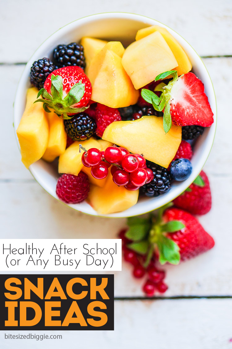 Easy, healthy snacks for busy days or after school that can be made ahead OR at the last minute