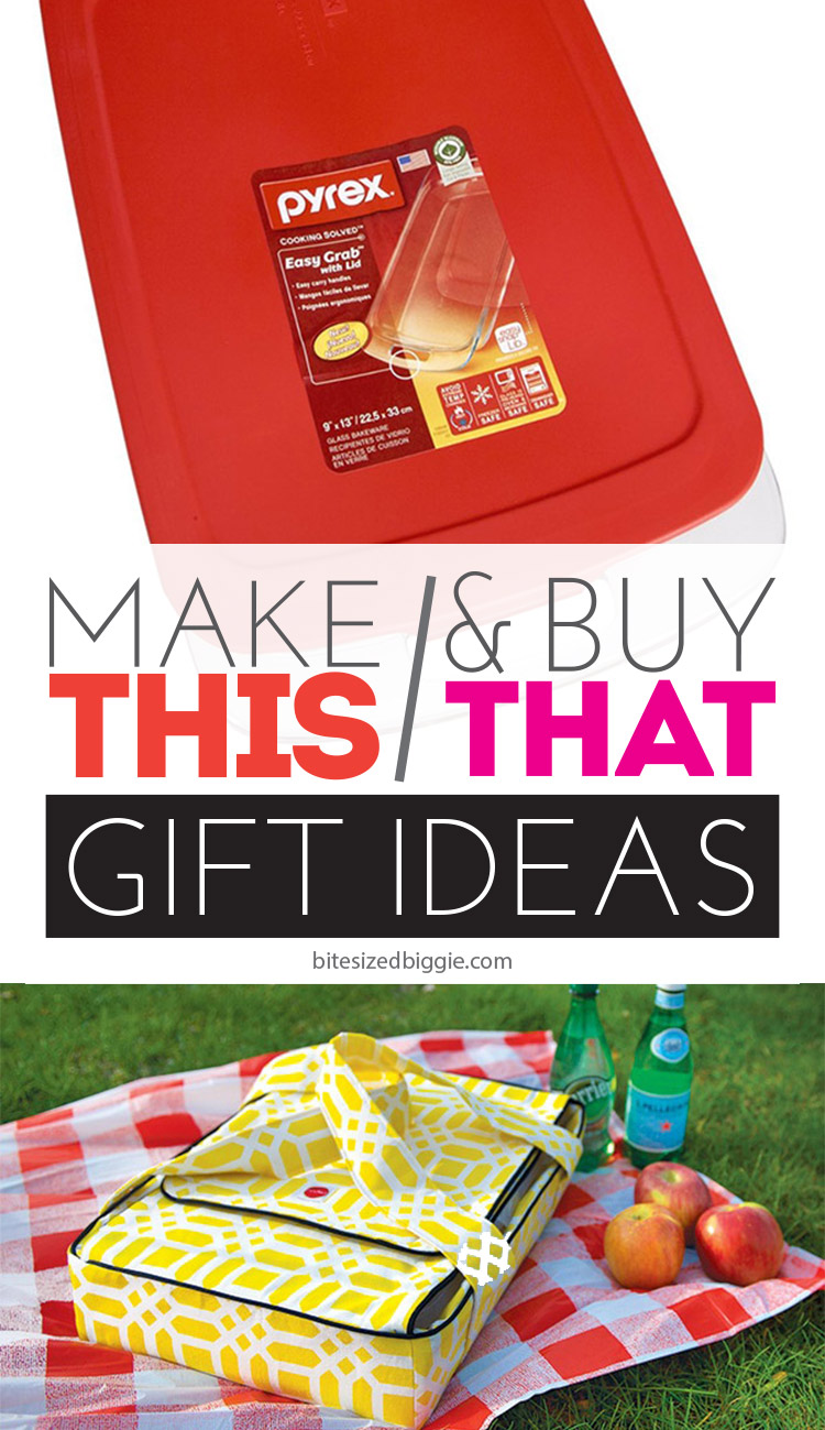 Make This & Buy That gift idea - add a handmade casserole carrier to a baking dish - you'll be the most favorite gift-giver ever!