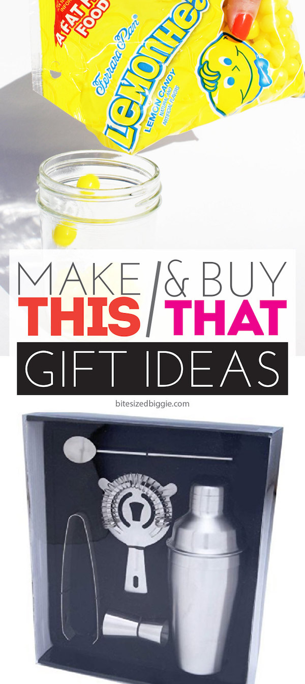 Make This & Buy That gift idea - martini shaker + Lemonhead vodka!