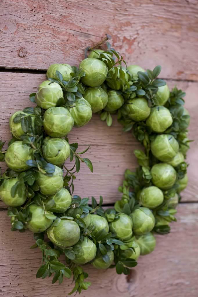 Brussels Sprout Wreath