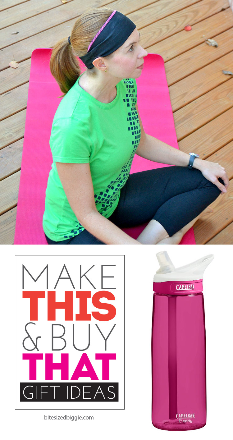 Make this and buy that - gift ideas for FITNESS FRIENDS! MAke the headband and add a fantastic water bottle! Great way to start the New Year, too!