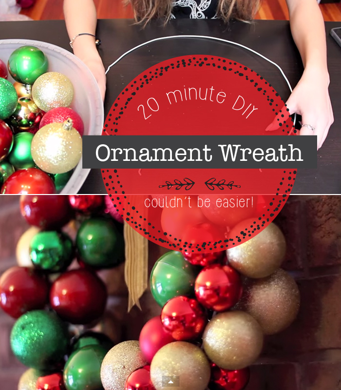 ornament wreath in 20 min