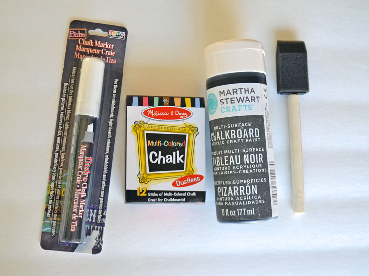 supplies-for-diy-chalkboard