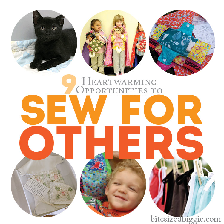 9 Charity Sewing Project Ideas and Projects - Bite Sized Biggie