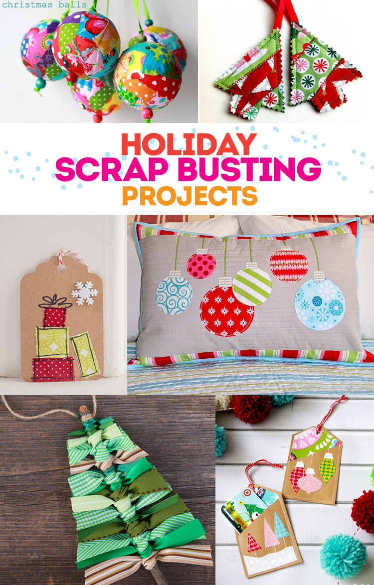 Holiday Scrap Busting Tutorials - grea Christmas projects that you can make using your scrap bin!
