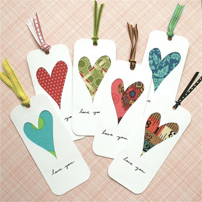 Valentine's Day Scrap Bookmarks
