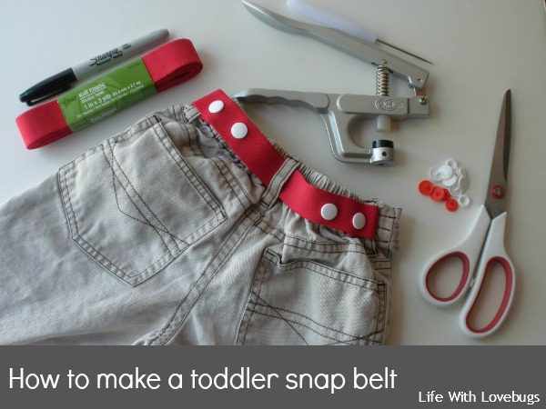 toddler belt with snaps