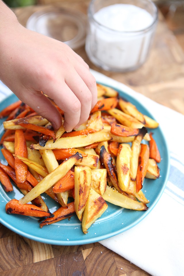 Honey Roasted Parsnips And Carrots