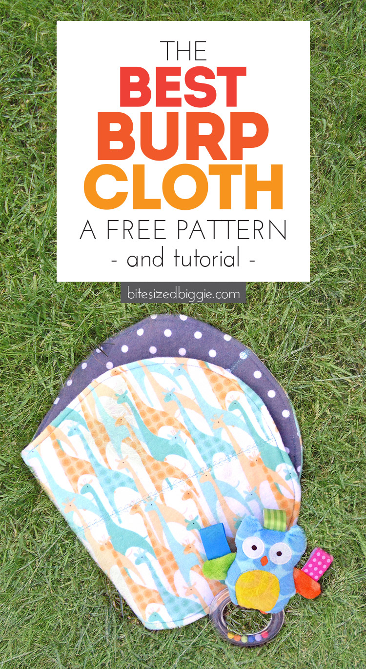 Free burp cloth pattern and tutorial - super absorbant and you can use fat quarters!