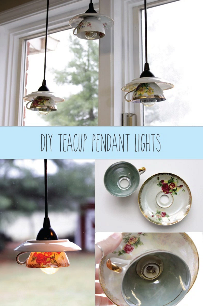 Teacup Pendant Lights by Flamingo Toes