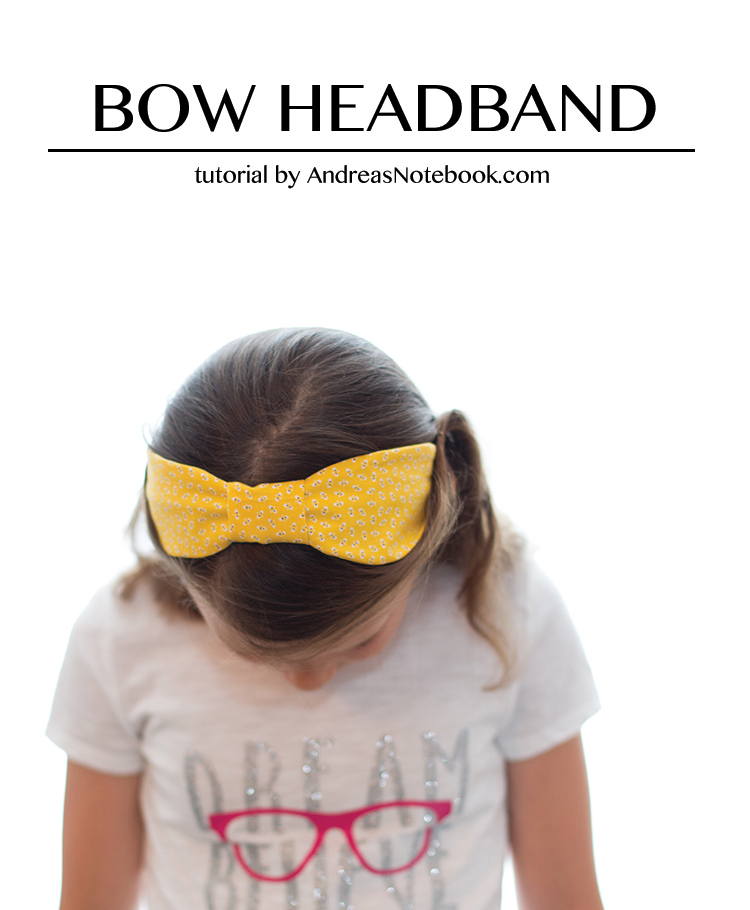bow headband scrap fabric diy