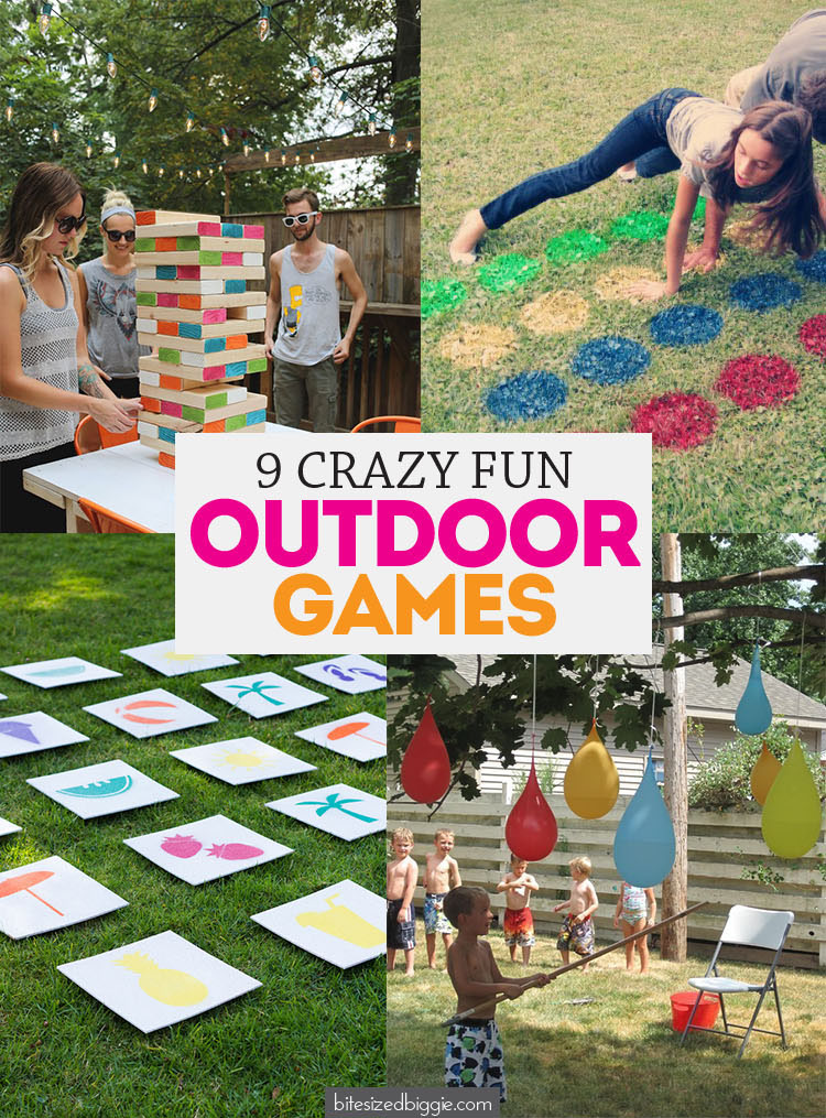 9 CRAZY FUN Outdoor Games for your next party or for family fun!