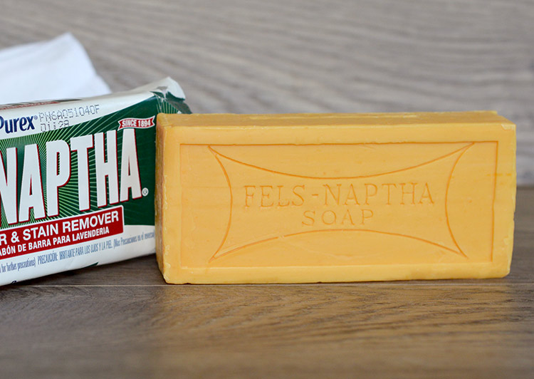 Fels-Naptha soap does SUCH a great job on stains and is super easy to use! I wish I'd found it 3 kids ago!