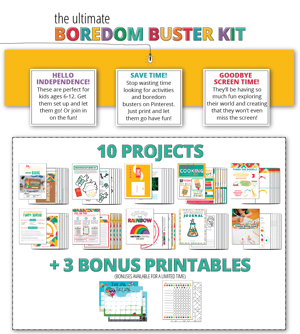Boredom Busters Bundle - download and print!
