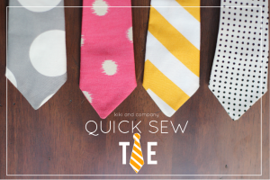 Quick Sew Ties - one of 10 easy sew Easter project ideas