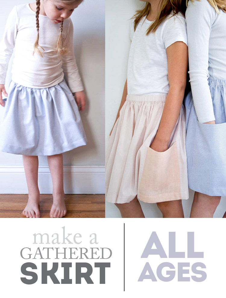Make a Gathered Skirt - For Any Age!