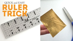 Make a quick and easy handle for your ruler!