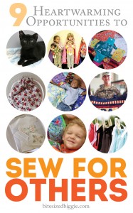 9 year-round and ongoing opportunites for charity sewing projects