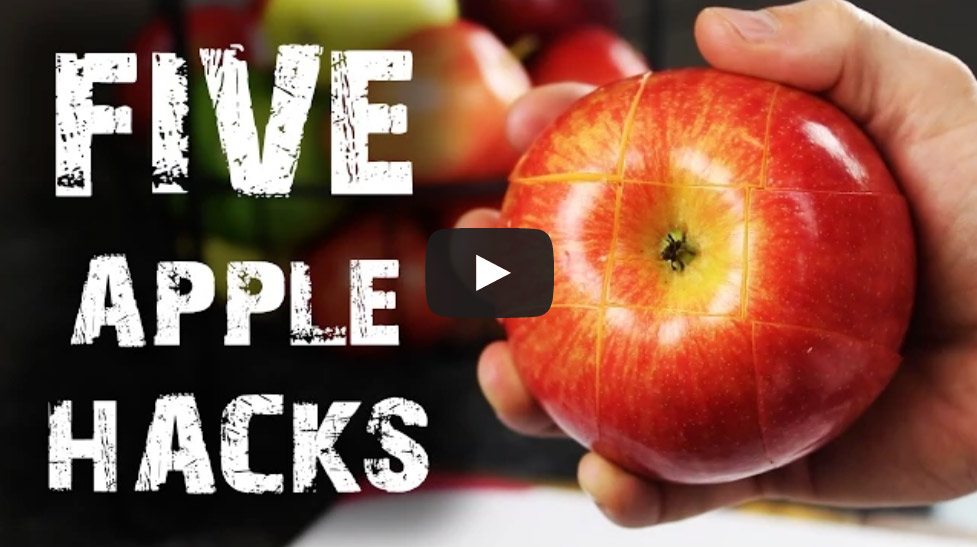 Five Apple Hacks - faster, safer and more convenient ways to eat apples!