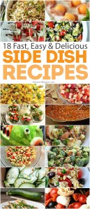 18 Fast Easy and Delicious Cookout Side Dish recipes! Easy to make and take!